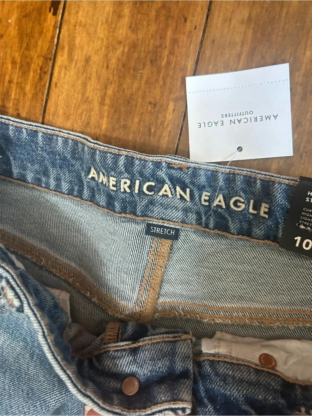 American Eagle Outfitters Light Blue Distressed Boyfriend Jeans
